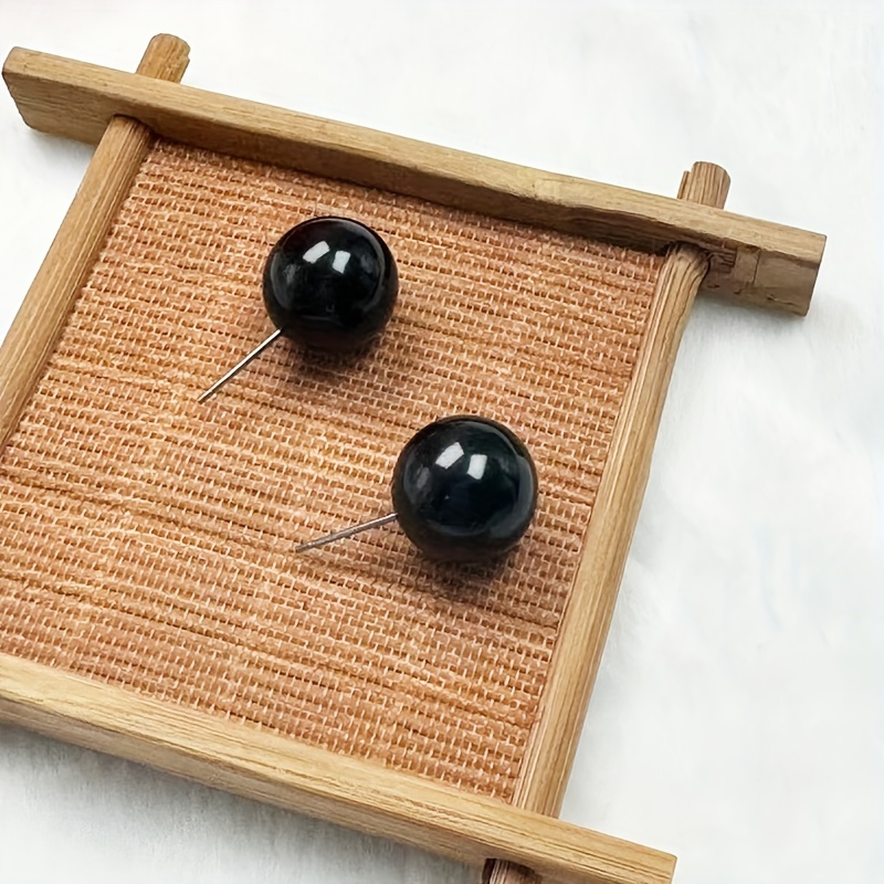 Beads Stud Earrings Acrylic Material Holiday Gift